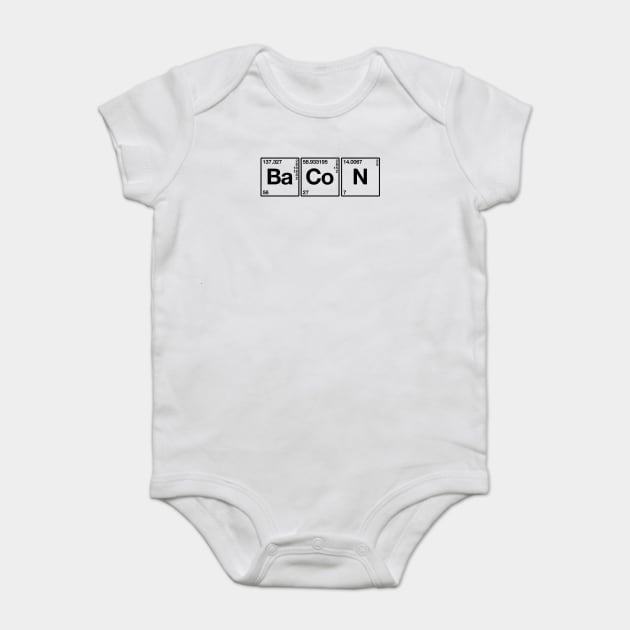 Science Meet Bacon Baby Bodysuit by Awemics